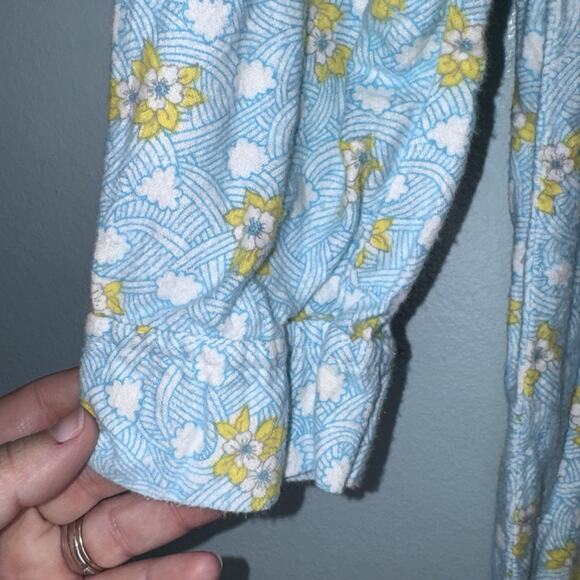 20th Century Wear Flannel Nightgown MED Granny Ruffle Long Sleeve Vintage - Picture 3 of 9